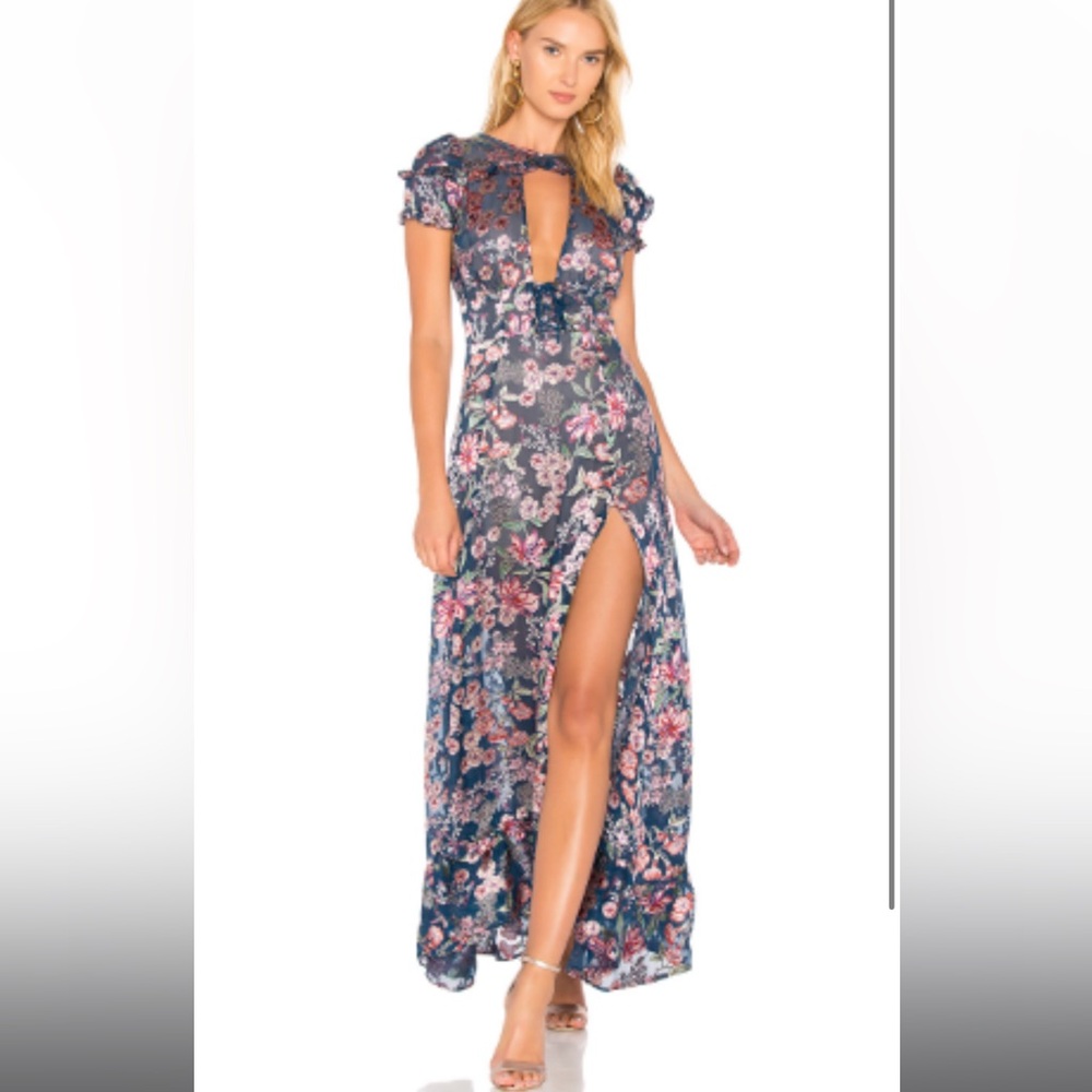 For Love and Lemons flora maxi dress size small NEW